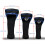 Set di copri-testa - 3 pezzi - Taglie 1/2/3 - Nero/Blu/Rosso 7