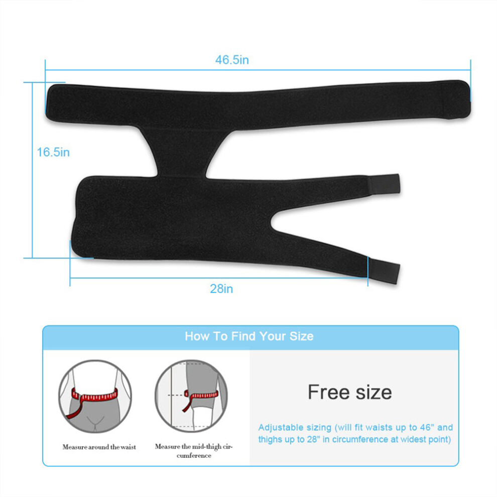 Groin and Hip Brace Compressed Brace for Hip Sciatica Wrap Compressed Support for Pulled Muscles Hip Strap Nerve Pain Relief