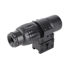 3X Magnifier Scope Sighting Telescope with FTS Flip to Side Mount Fits Holographic and Sight