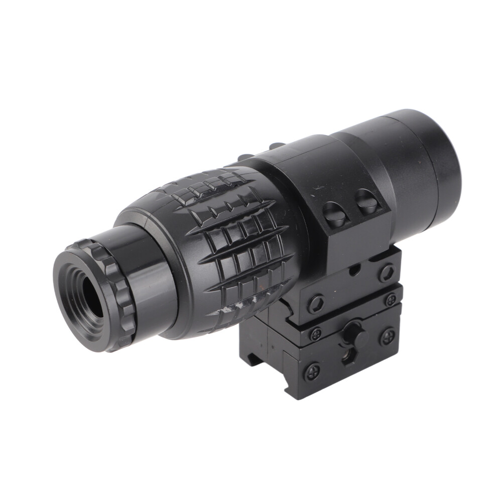 3X Magnifier Scope Sighting Telescope with FTS Flip to Side Mount Fits Holographic and Sight
