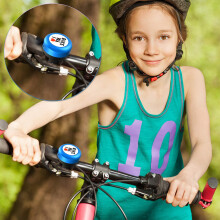 Sonnette de vélo en alliage 1,2 2,2 pouces, coque multicolore
