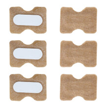100 pièces Autocollant pour ongle incarné en PET 10,5  4,5 cm marron