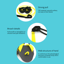 Entraîneur de force des bras pour la natation 20-60 lb, 115 cm, jaune