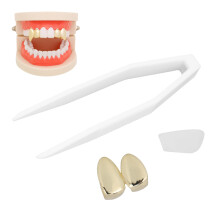 YHYT1063 Bracciale Denti Dorati in Ottone - Taglia Unica