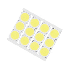12 pezzi fonte di luce COB 12W 20x20 mm bianco