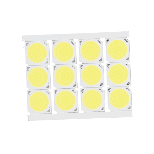 12 pezzi fonte di luce COB 12W 20x20 mm bianco 2