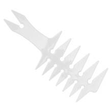 Peigne à dents larges pour homme, 20 x 8 x 0,5 cm, blanc