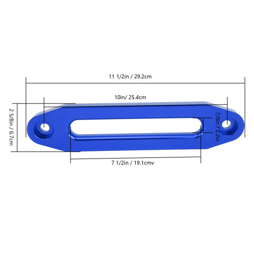 Guida Hawse 10 in / 25,4 cm Blu 8000-15000 libbre 2