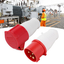 Connecteur ABS IP44 4 broches 3 phases (3P+E) 380-415V 16A