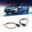 2 pezzi LED lampada allarme finta blu 12V universale 16