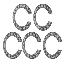 Protecteurs de rosace de guitare 39 po rond lot de 5 couvercle en PVC écologique
