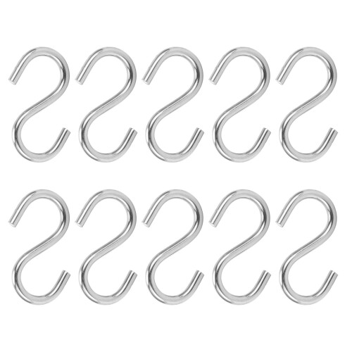 10 pezzi ganci a S M4 in acciaio inossidabile 304 1