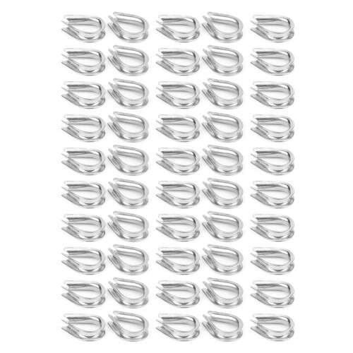 50 pièces Pinces en U de type M4 inox 304 1