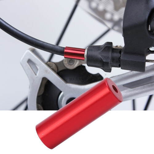 Capuchon de câble de dérailleur en alliage d'aluminium 4 mm rouge 2