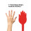 Pat Stick Silicone 37cm/14.6in, 8.5cm/3.3in rouge 12