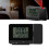 Orologio proiettore nero 2xAAA 13,5x8x2,5 cm USB LCD 15