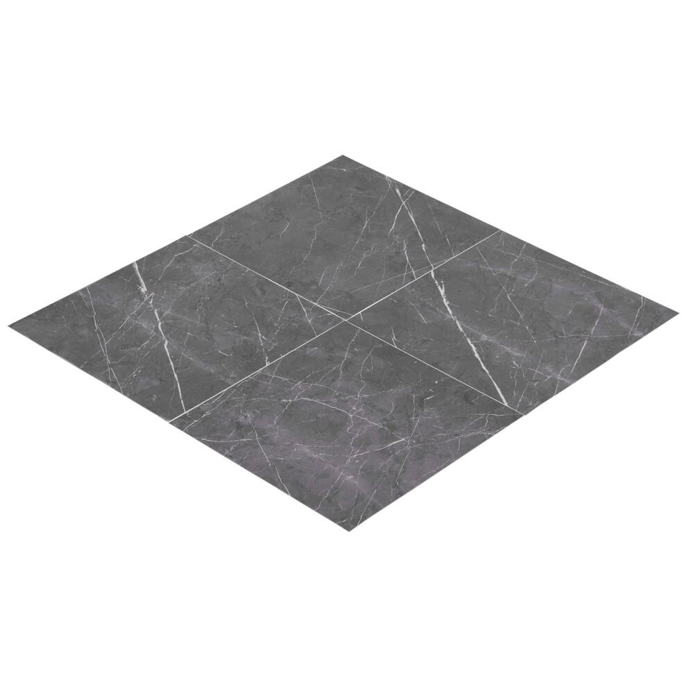 4Pcs Thickened Pvc Tile Sticker Waterproof Selfadhesive Floor Sticker For Kitchen Bathroom(30X30cm Dlsf02 Dark Coffee) 4921322697425