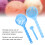 Pompon bleu DIY petite boule de feutrage shaker 63 g 3
