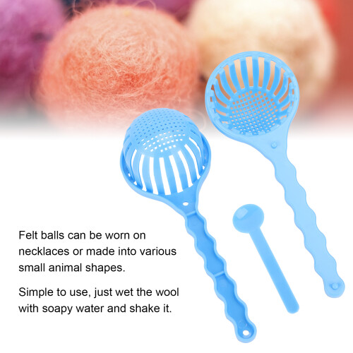 Pompon bleu DIY petite boule de feutrage shaker 63 g 2