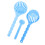 Pompon bleu DIY petite boule de feutrage shaker 63 g 16