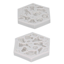 Stampo in silicone a motivo animale - 2 pezzi/set - Grigio