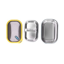Bento box in acciaio inossidabile da 1.2L 20 x 14 x 8 cm blu