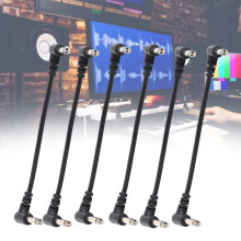 6 pièces de câbles pour pédales de guitare 6 po 6,35 mm angle droit