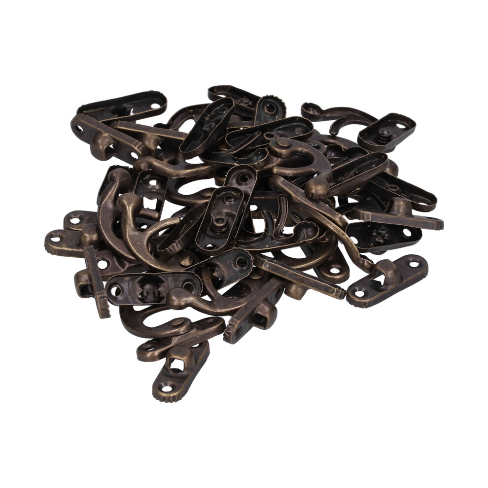 20Set Antique Latch Aluminum Alloy Hook Hasp Horn Lock For Jewelry Box Luggage Hardware 8771322702119