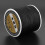 Cordon satiné en nylon noir 0.8mm queue-de-rat DIY nœudage 6