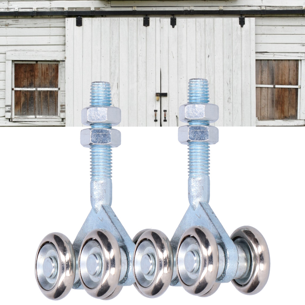 2Pcs Door Hanging Wheel Pulley Roller Glass Door Accessory For Barn Door Diameter 35Mm 8721322703029