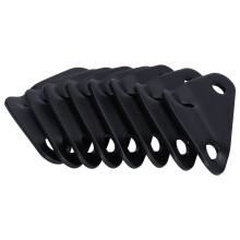 8 pezzi di fibbia triangolare in alluminio per corde, 7,5 x 3,8 cm