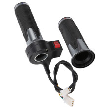 Manopola dell'acceleratore da 22 mm per e-bike Argento/Nero Fwd/Rev