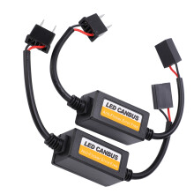 2 pièces décodeur LED H7 anti-scintillement DC9-16V 30 cm ABS