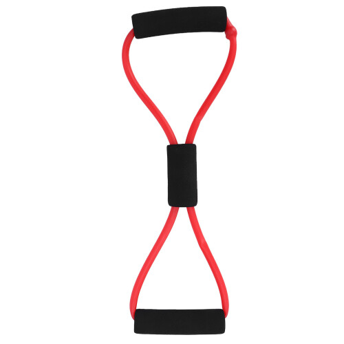 Bande de résistance élastique pour exercice à domicile, 1,5 m, rouge