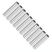 10 Stück Aluminium-Rundrohre, Durchmesser 10 mm, Länge 50 mm