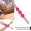 Rullo massaggiante con 3 palline (Rose Red) in plastica 4