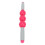 Rullo massaggiante con 3 palline (Rose Red) in plastica 16