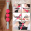 Rullo massaggiante con 3 palline (Rose Red) in plastica 6