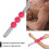Rullo massaggiante con 3 palline (Rose Red) in plastica 10