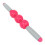 Rullo massaggiante con 3 palline (Rose Red) in plastica 9