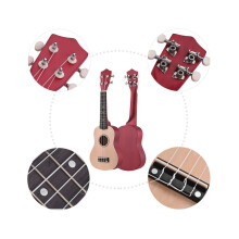 21 Inch Colored Acoustic Soprano Ukulele Ukelele Uke Kit Basswood with Carry Bag Uke Strap Strings Picks Tuner