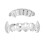 XHYT1016 Dentiere in argento Hip Hop, riutilizzabili 8