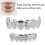 XHYT1016 Dentiere in argento Hip Hop, riutilizzabili 12