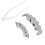 XHYT1016 Dentiere in argento Hip Hop, riutilizzabili 13