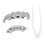 XHYT1016 Dentiere in argento Hip Hop, riutilizzabili 14