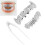 XHYT1016 Dentiere in argento Hip Hop, riutilizzabili 15