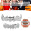 XHYT1016 Dentiere in argento Hip Hop, riutilizzabili 5