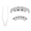 XHYT1016 Dentiere in argento Hip Hop, riutilizzabili 2