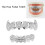 XHYT1016 Dentiere in argento Hip Hop, riutilizzabili 4