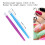 Spingi-cuticole in gomma, 50 pezzi, 9,8 cm  1,4 cm, blu-viola 3